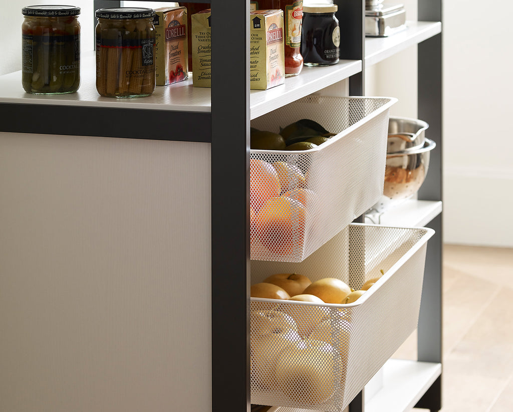 The Everyday System™ 4ft Pantry Storage & 3 Bin Cabinet
