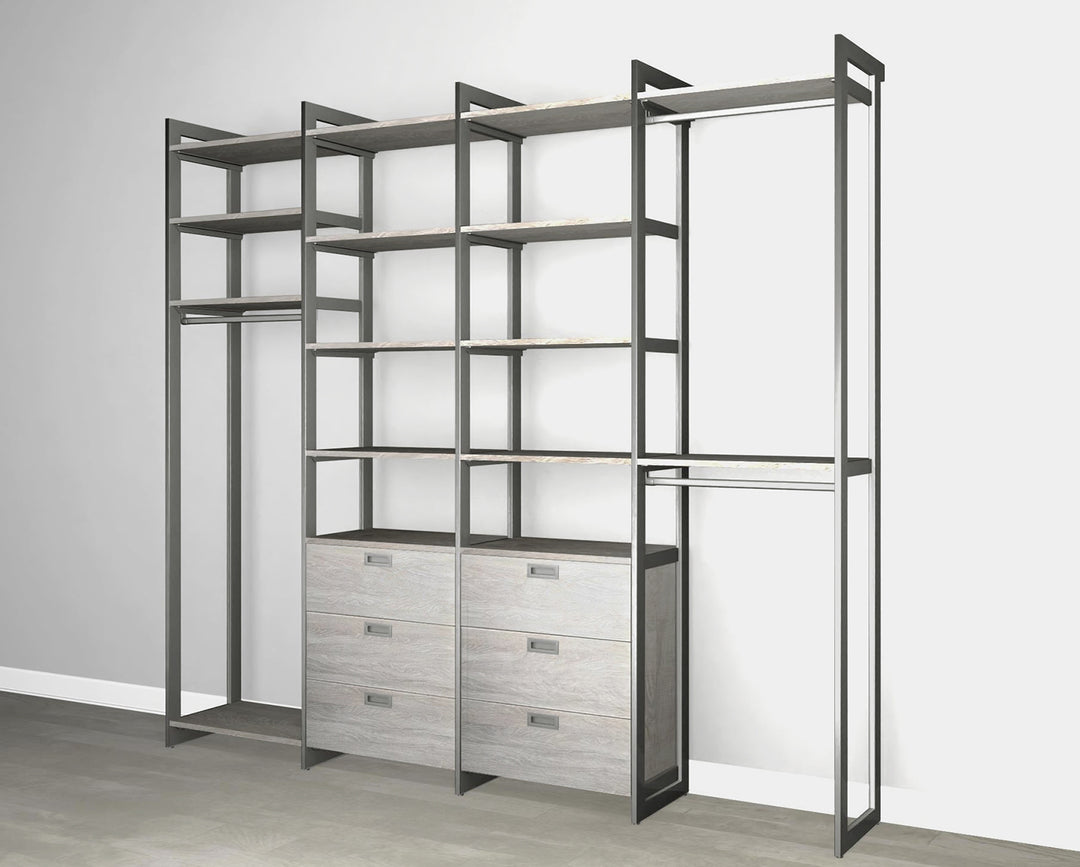 Martha Stewart Closet Hanging & 6 Drawer Cabinet System – California Closets
