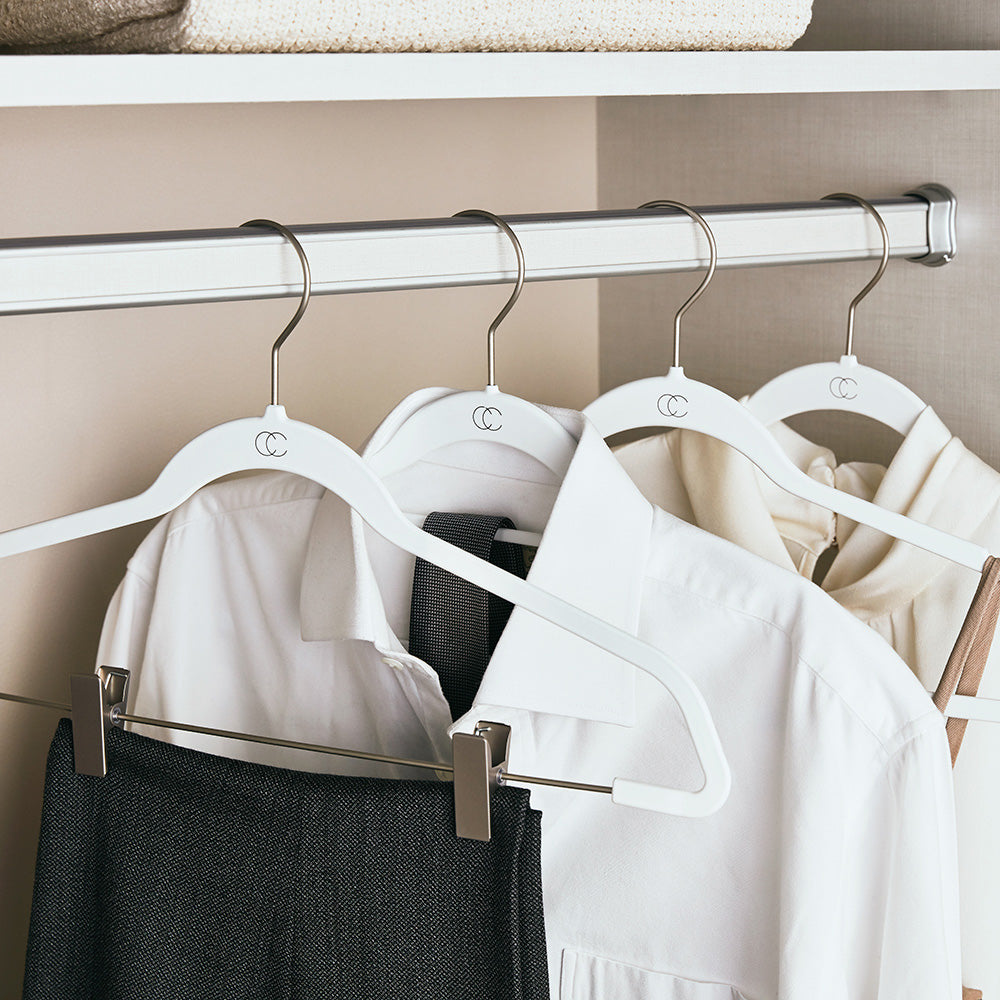 50 Velvet Suit Hangers - Space-Saving Non-Slip Clothes Hangers