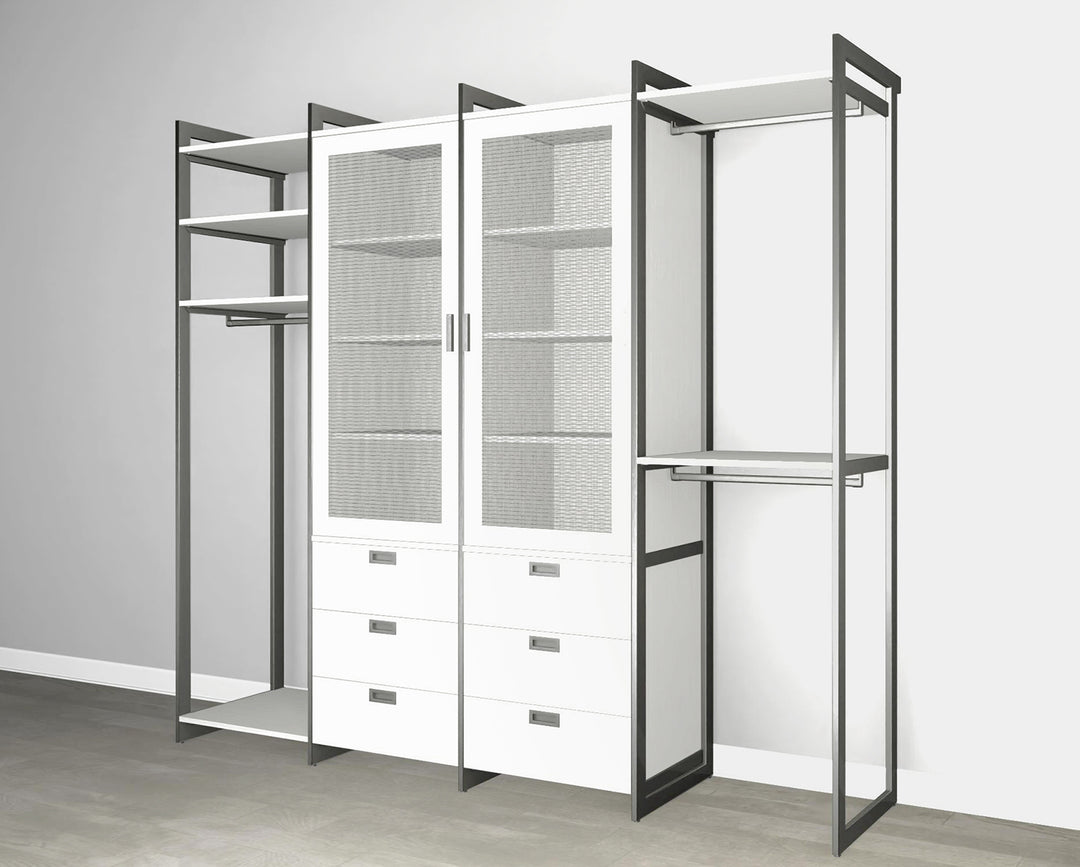 Martha Stewart Closet Hanging & 6 Drawer Cabinet System – California Closets